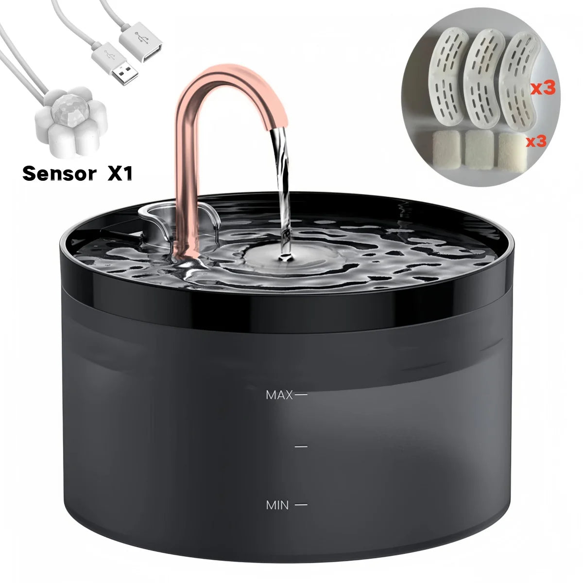 Fontaine à Eau Automatique 2.1L 💧