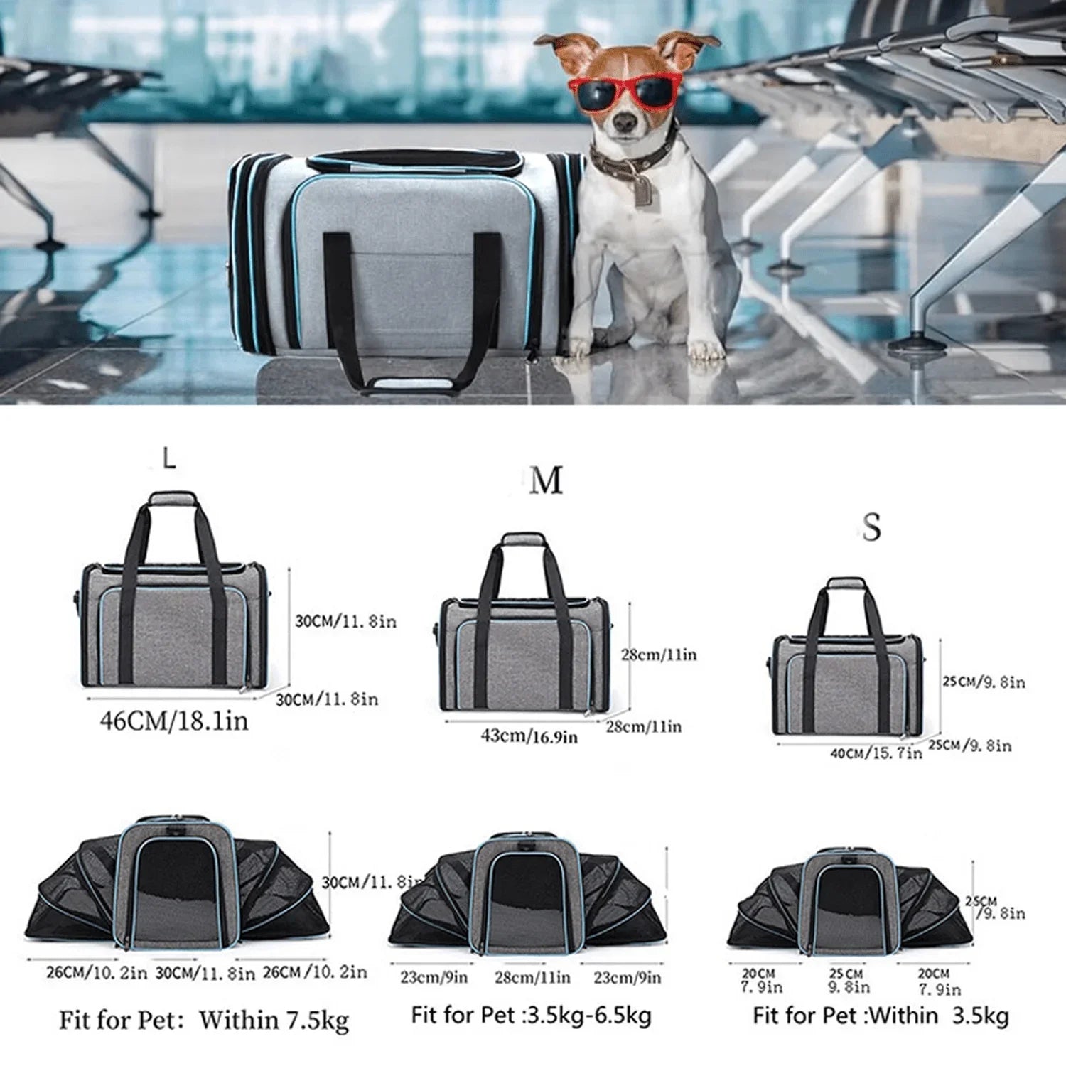 Sac de Transport Agréé Avion ✈️🐾
