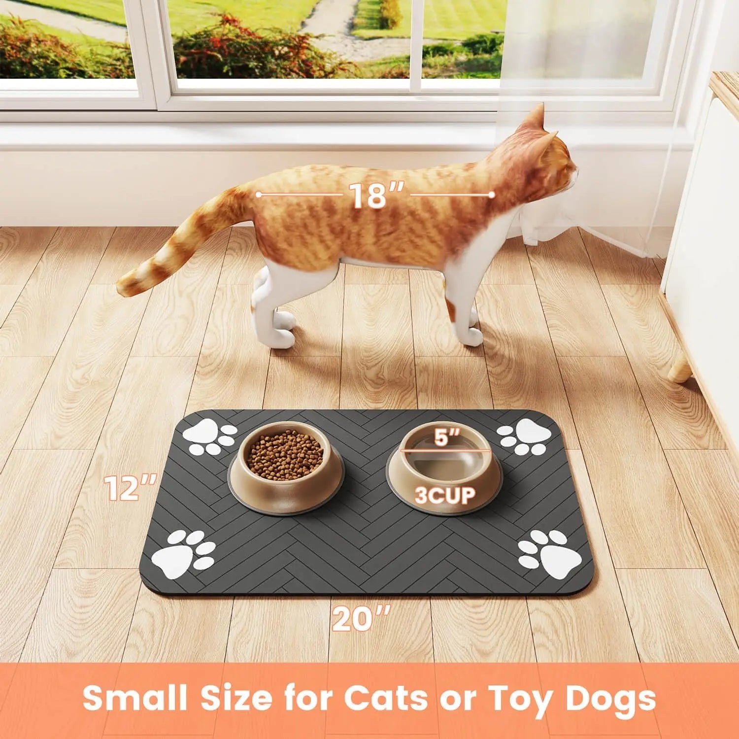 Tapis Anti-Dégâts Gamelle 🍽️